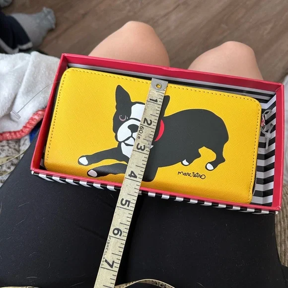 Marc Tetro Yellow Boston Terrier Wallet - In Mint Condition in the original box! - Picture 5 of 9